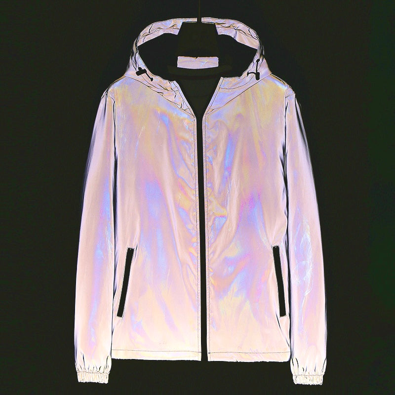[GOLD] Chromashift Reflective Windbreaker – Daily Wear, Night Runs, Rides & Color-Shifting