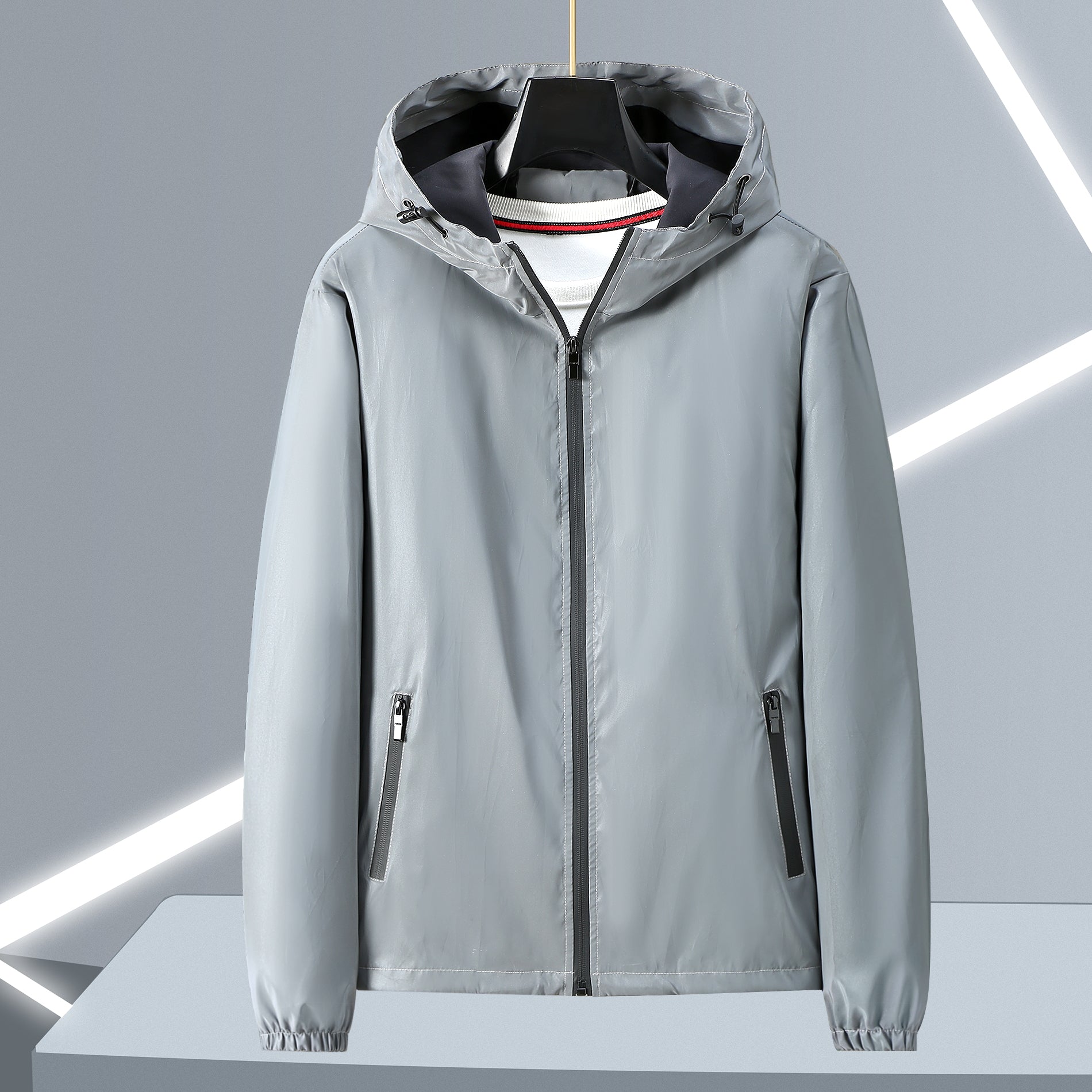 GOLD] Chromashift Reflective Windbreaker – Daily Wear, Night