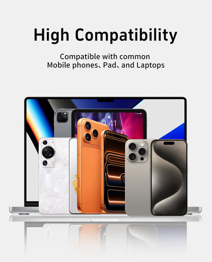 [GOLD] Basemo 2-in-1 240W Charging Cable with Hidden Phone Stand