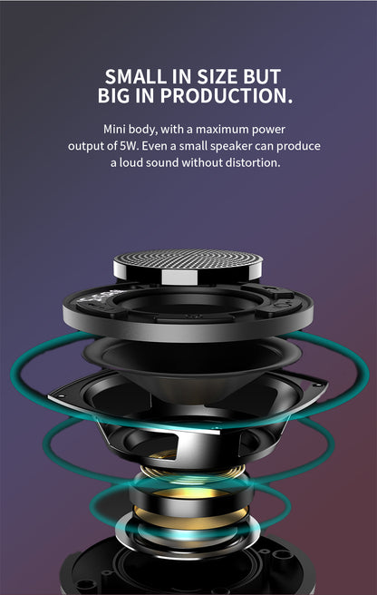 [GOLD] Aquro S3 Ultra – IPX7 Waterproof Shower Speaker with RGB Light & LED Display