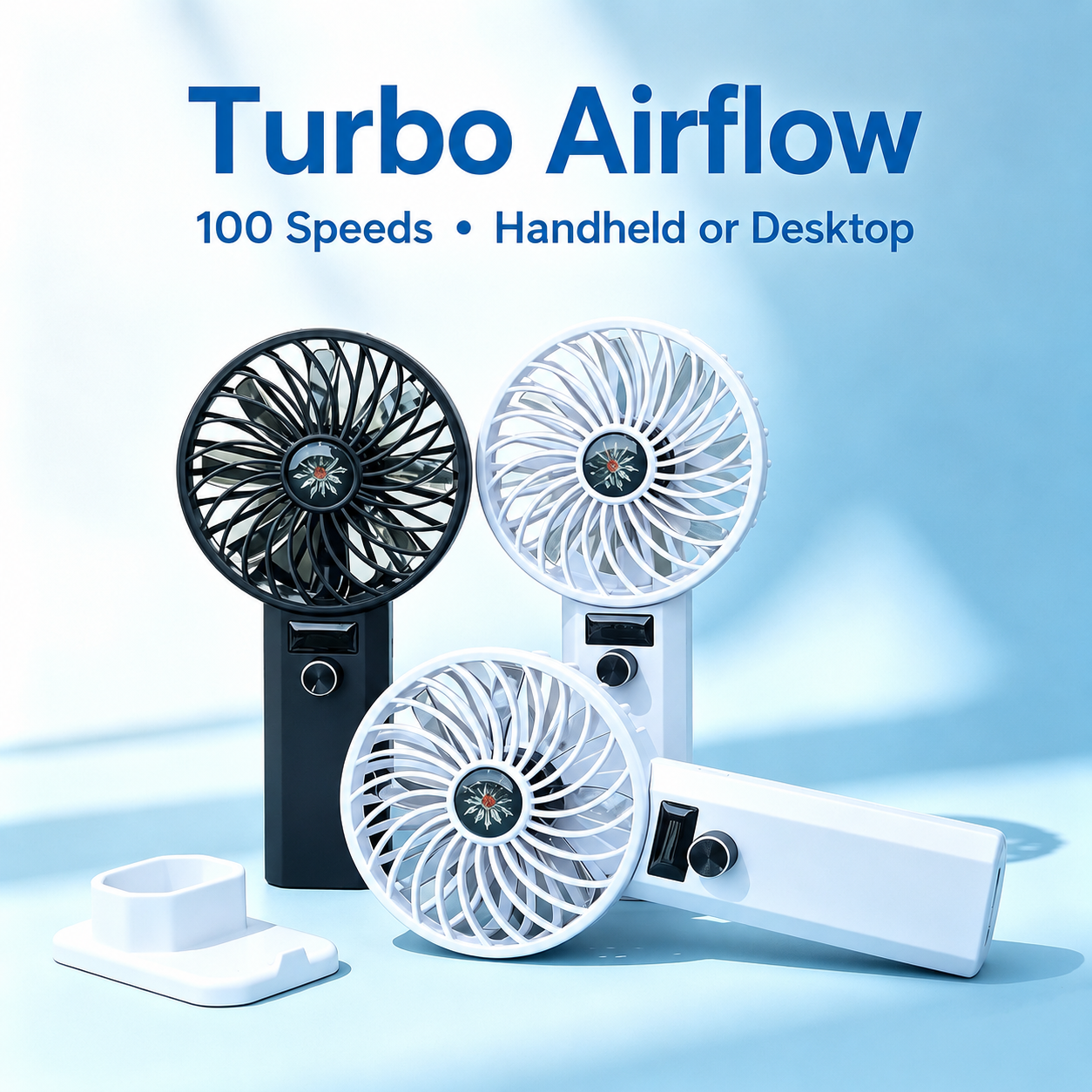 [GOLD] AERVOX HyperJet Brushless 100-Speed Handheld Fan