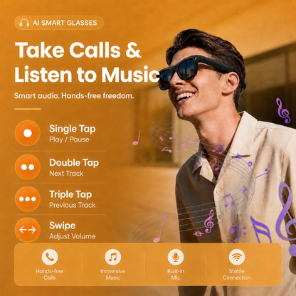 [GOLD] Luma All-in-One AI Electrochromic Smart Glasses