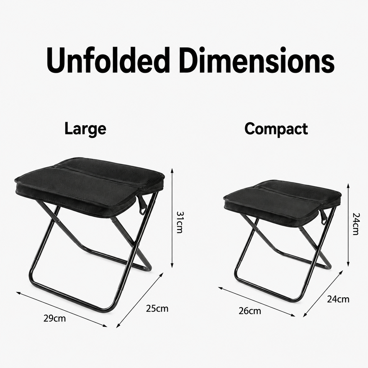 [GOLD] 2-in-1 Folding Stool Crossbody Bag