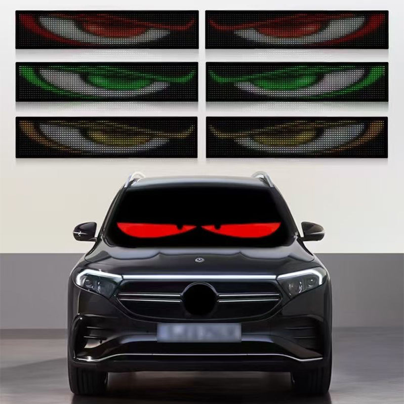 [GOLD] GlowPanel X – Programmable Car LED Display with Smart Remote Control