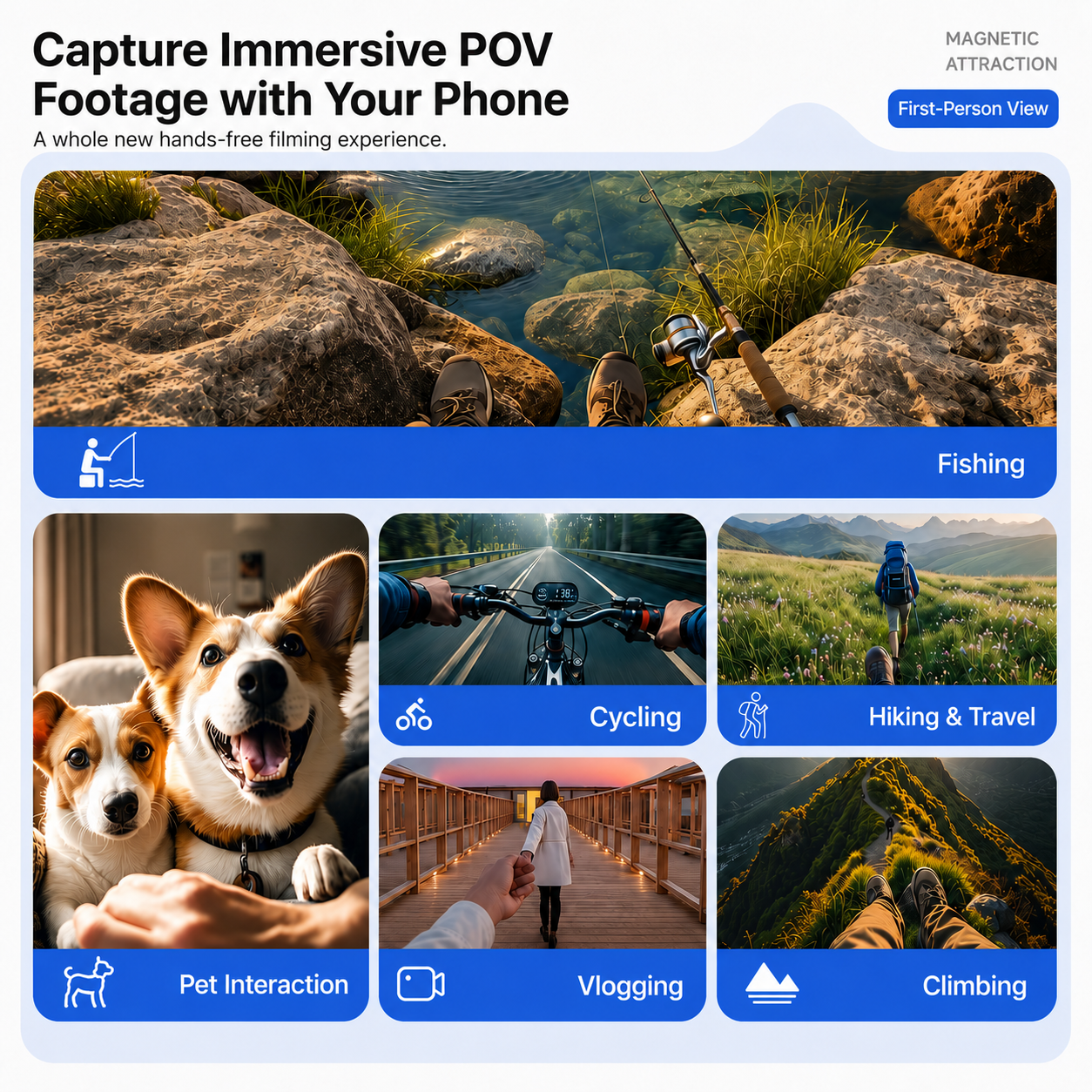 [GOLD] Varnelo 2-in-1 POV Neck Mount