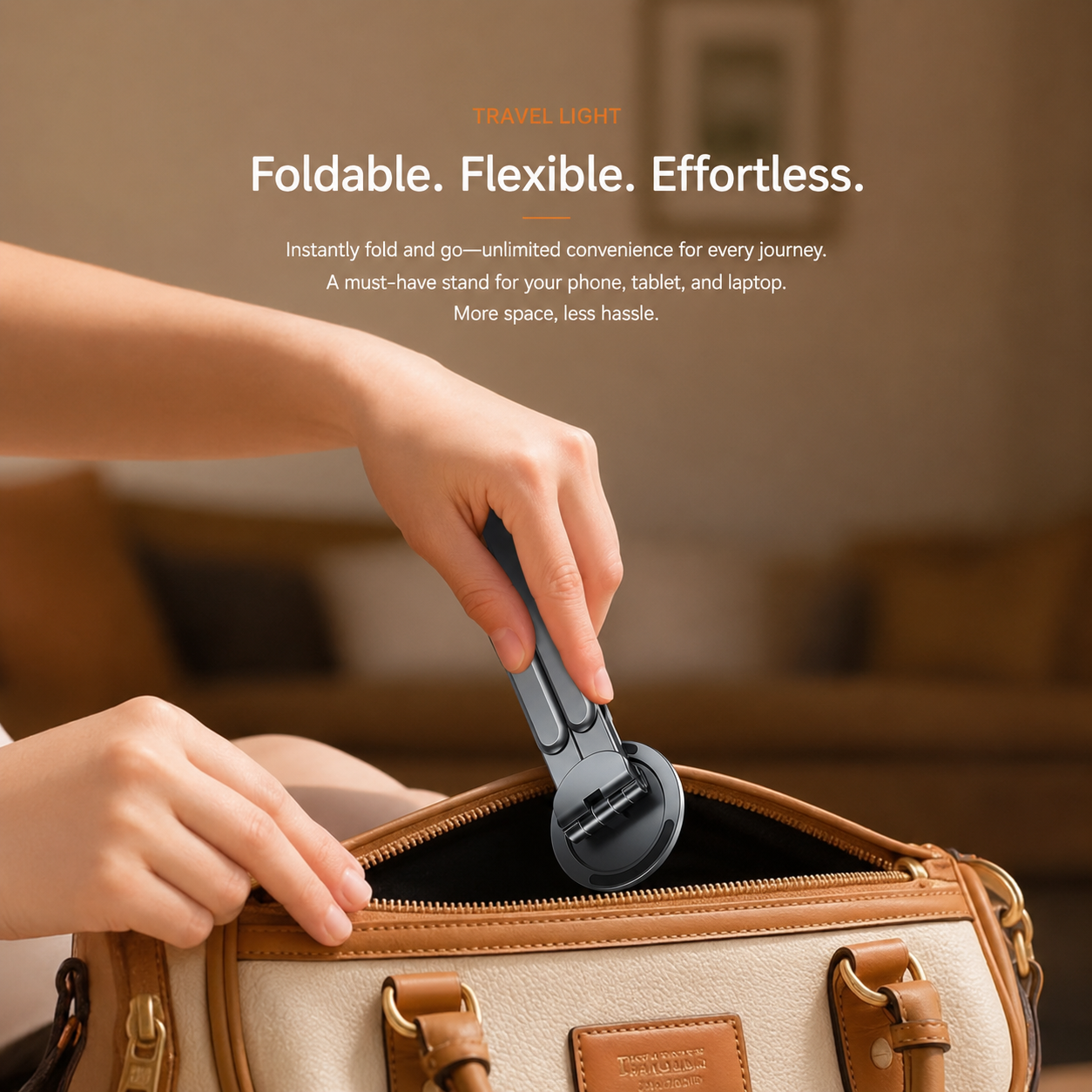 [GOLD] 4-in-1 Foldable Magnetic Device Stand