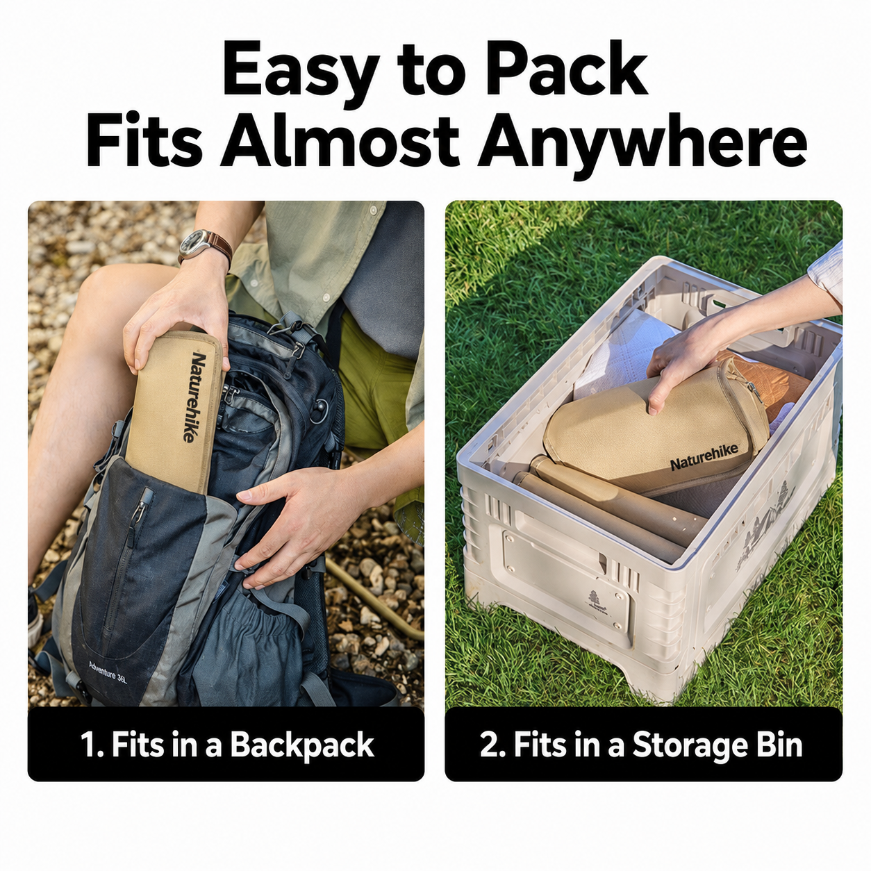 [GOLD] 2-in-1 Folding Stool Crossbody Bag