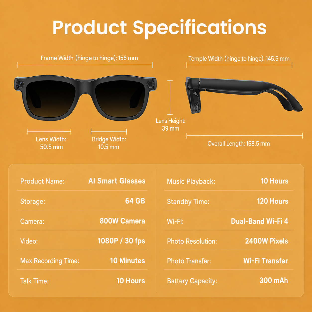 [GOLD] Luma All-in-One AI Electrochromic Smart Glasses