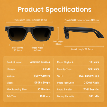 [GOLD] Luma All-in-One AI Electrochromic Smart Glasses