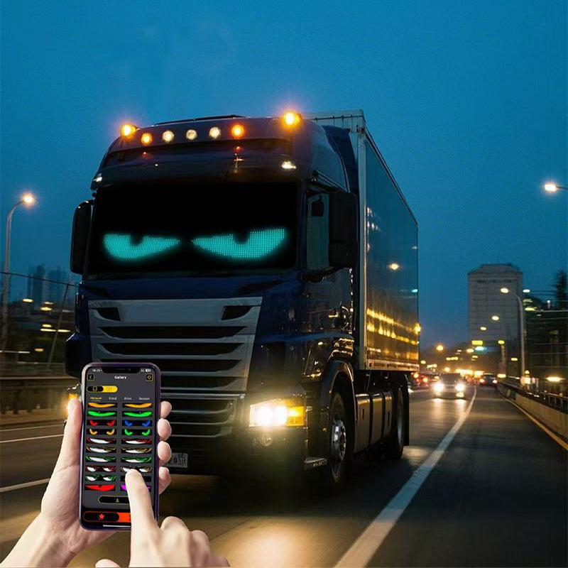 [GOLD] GlowPanel X – Programmable Car LED Display with Smart Remote Control