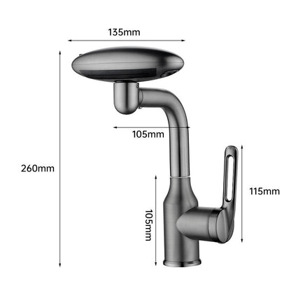 [GOLD] AeroSpa 4-Mode Stainless Steel Bathroom Faucet