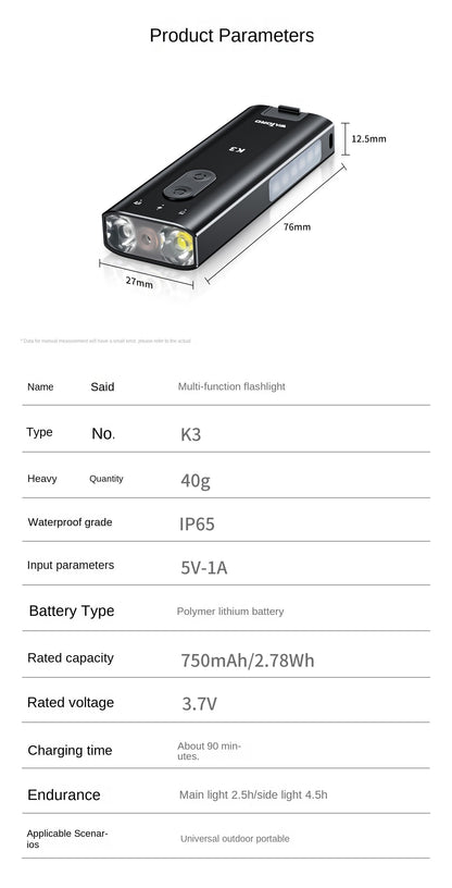 [GOLD] K3 UltraMulti EDC Keychain Tool