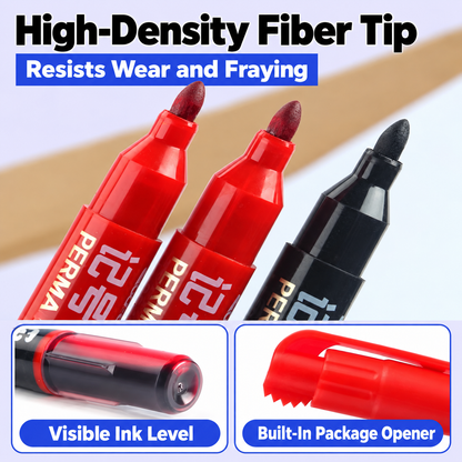 [GOLD #160.Ep446] 9-Pack Heavy-Duty Multi-Surface Permanent Markers