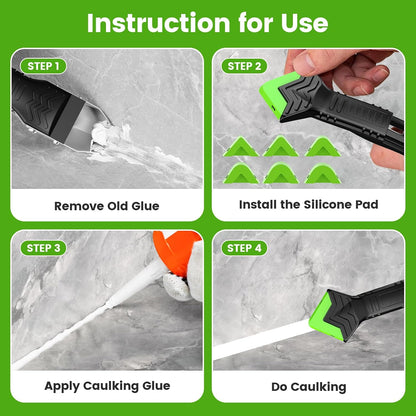 [GOLD] 5-in-1 Caulk Remover & Finishing Tool Kit