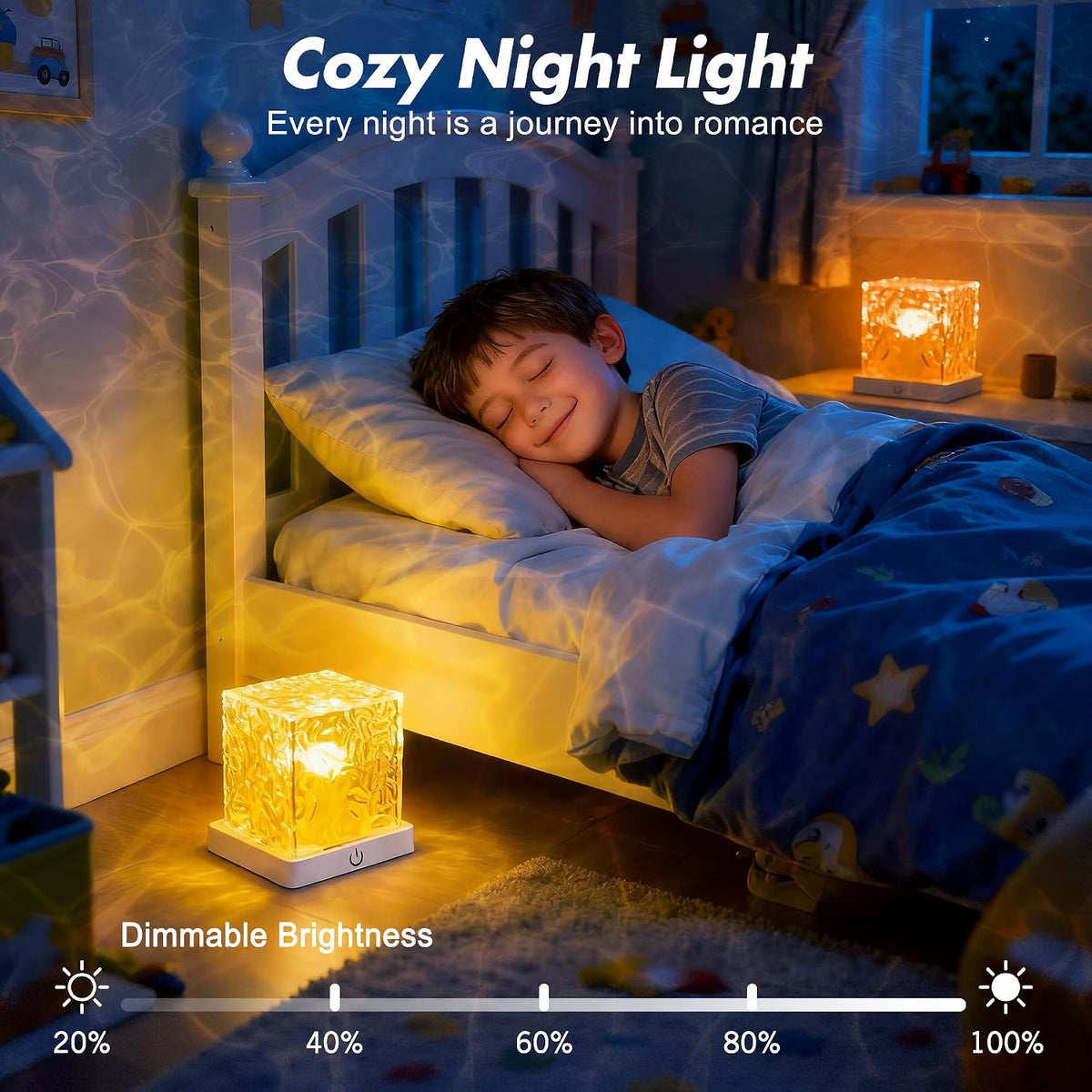 [GOLD #158.Ep.443] RippleCube Rechargeable Bathroom Mood Light