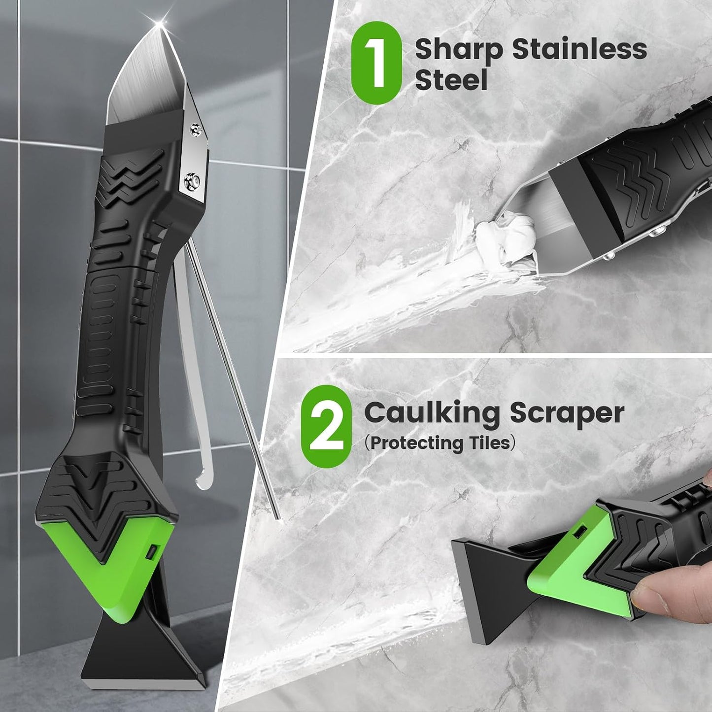 [GOLD] 5-in-1 Caulk Remover & Finishing Tool Kit