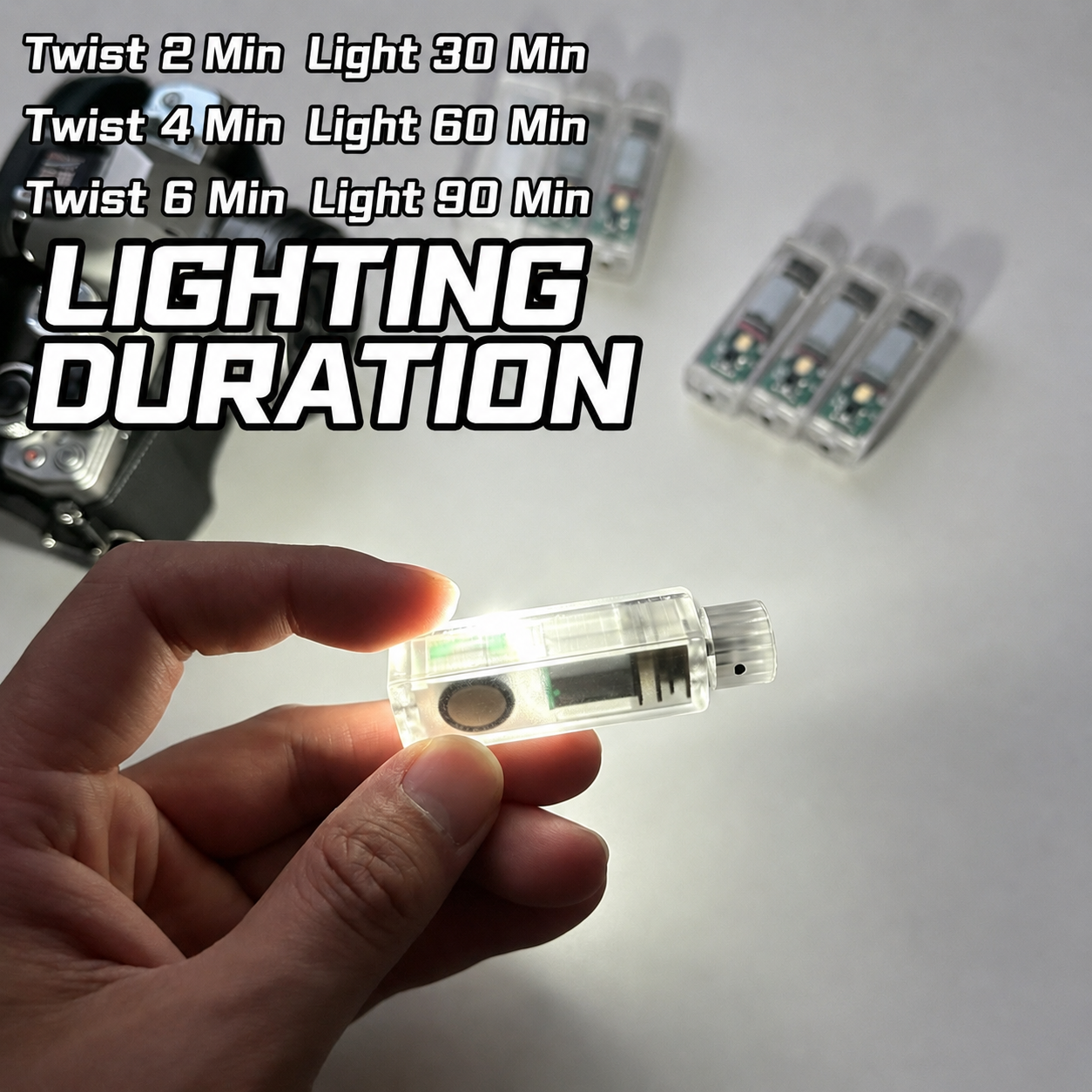 [GOLD] EDC Twist-Powered Fidget Light