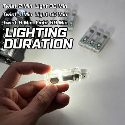 [GOLD] EDC Twist-Powered Fidget Light