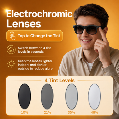 [GOLD] Luma All-in-One AI Electrochromic Smart Glasses