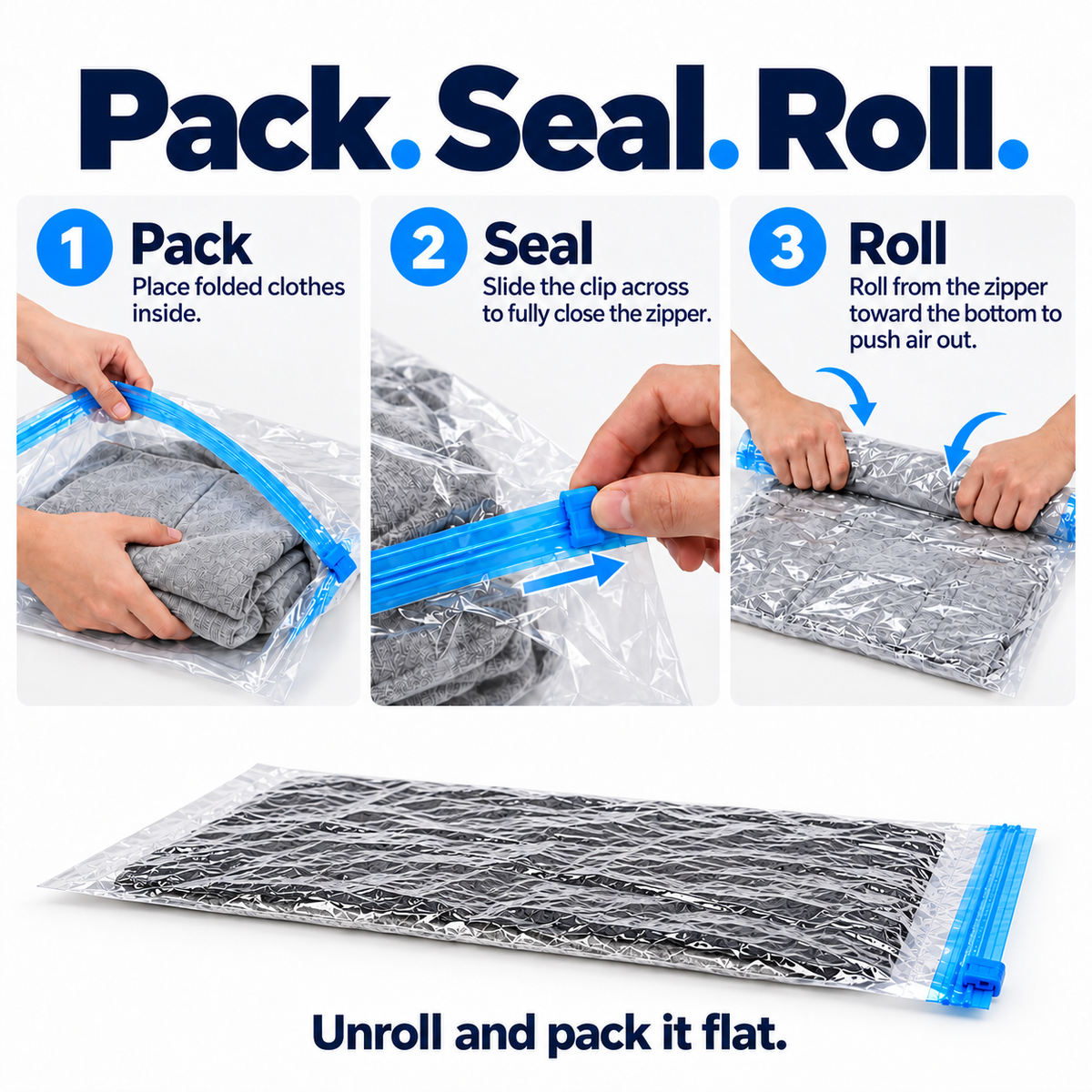 [GOLD #164-Ep.456] Roll & Pack – No-Pump Vacuum Compression Bags