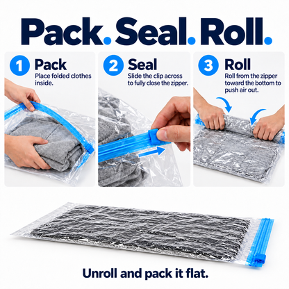 [GOLD #164-Ep.456] Roll & Pack – No-Pump Vacuum Compression Bags