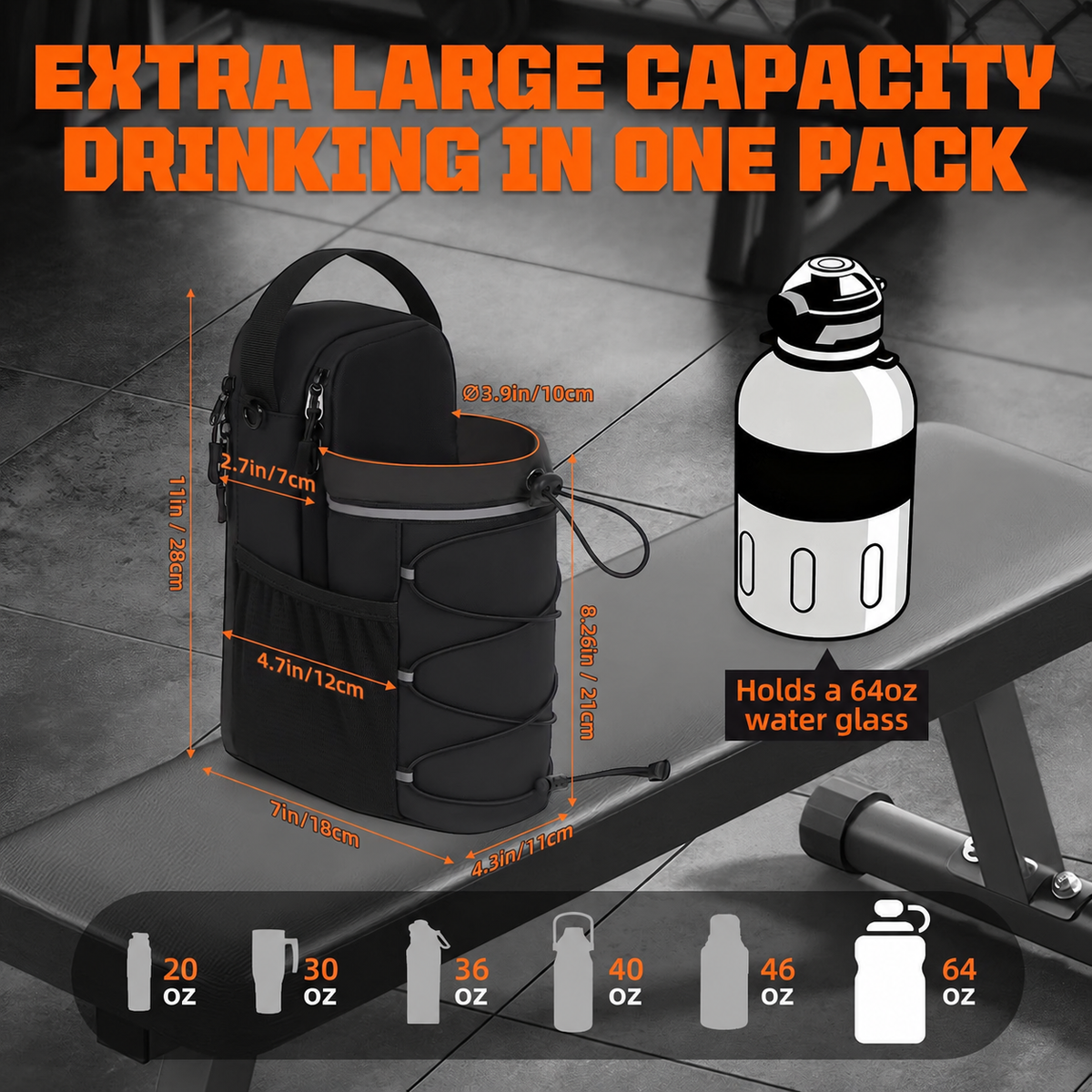 MagRack attached to a steel gym rack with magnets
