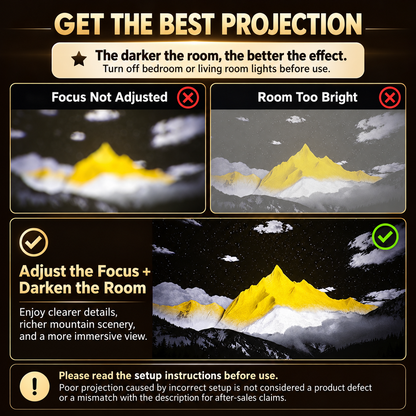 [GOLD #159.Ep444] Golden Mountain 3-in-1 Projection & Aroma Lamp