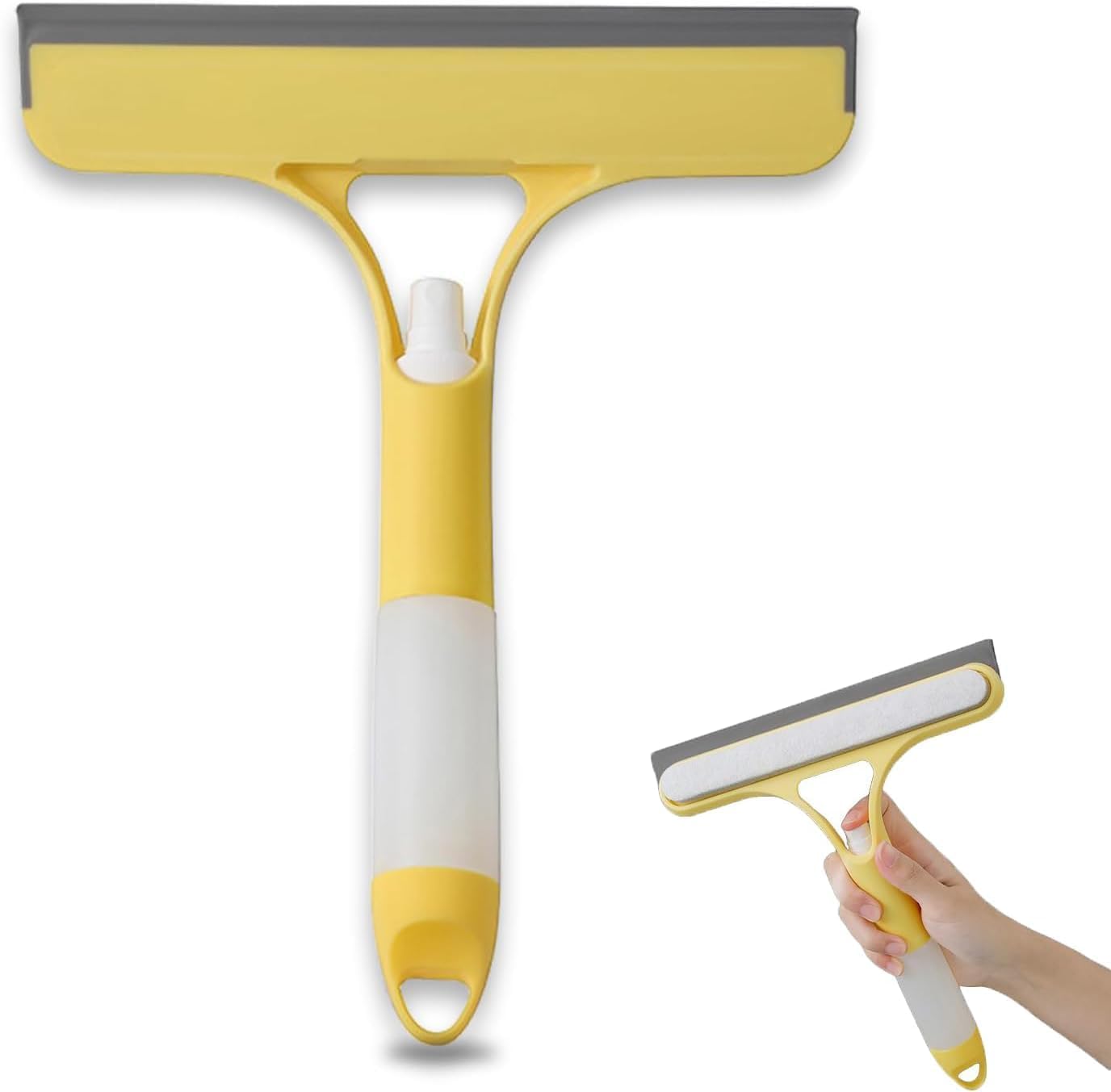 [GOLD] 3-in-1 Spray Window & Mirror Squeegee
