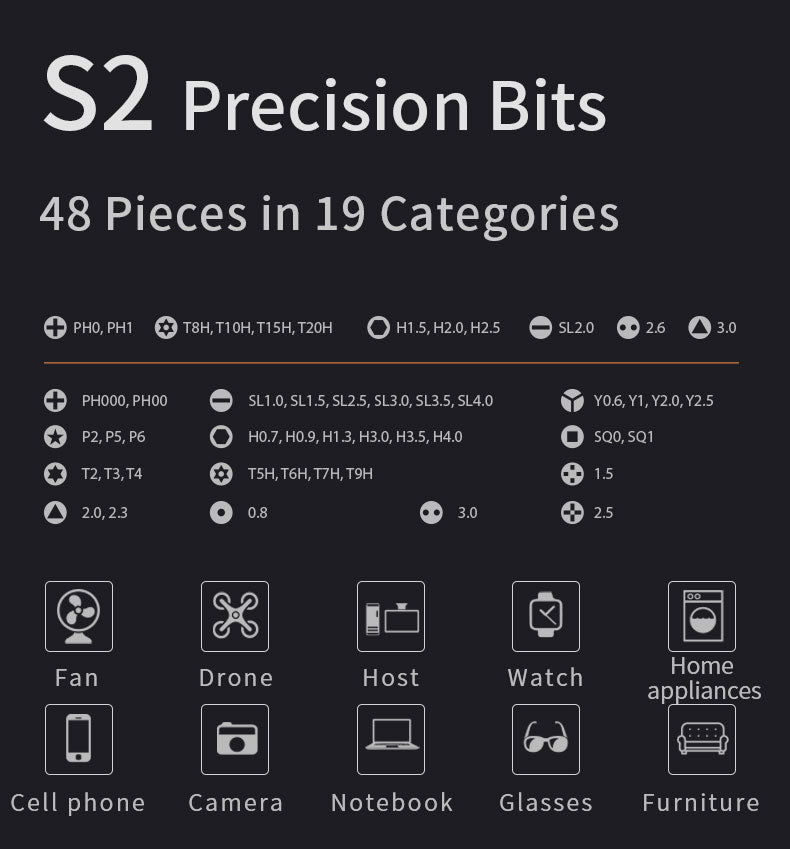 [GOLD] BitWise 51 – 51 in 1 Precision Electric Screwdriver Kit