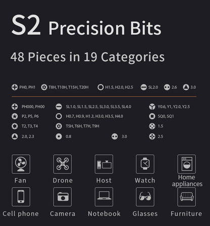 [GOLD] BitWise 51 – 51 in 1 Precision Electric Screwdriver Kit