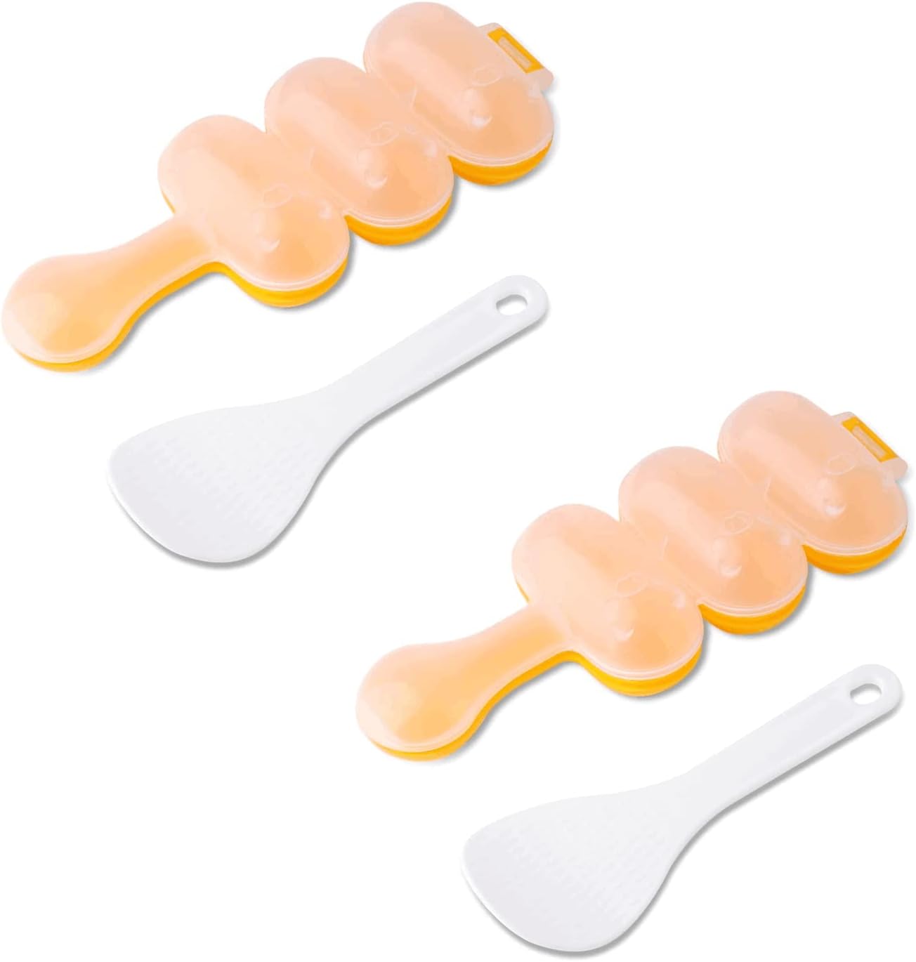 [GOLD] 2 pcs Rice Ball Shaker Set – Easy DIY Rice Ball Maker