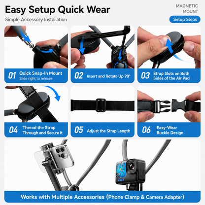 [GOLD] Varnelo 2-in-1 POV Neck Mount