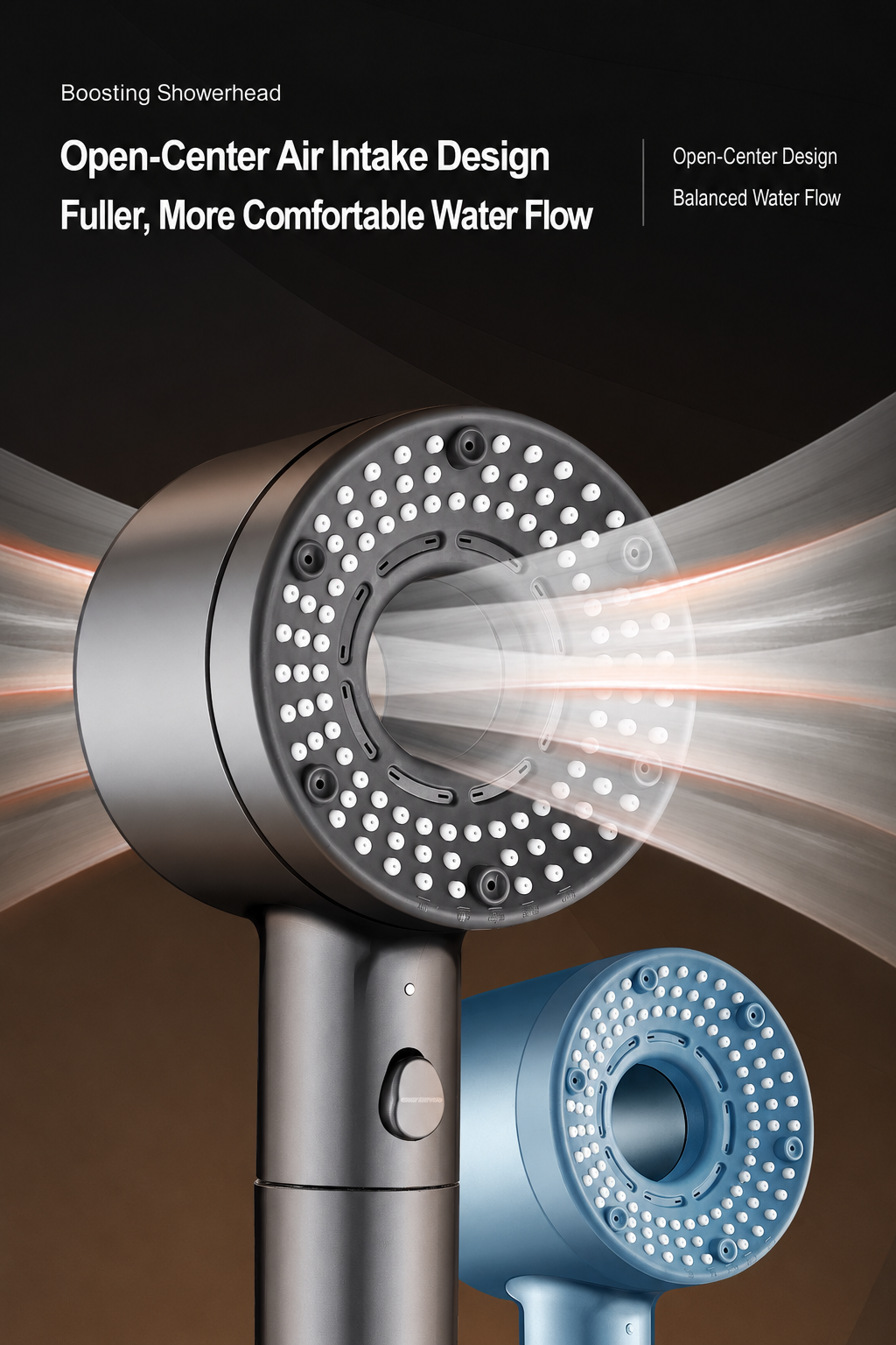 [GOLD] TurboFlow 5-Mode Filtered Showerhead with 5 Filter Cartridges