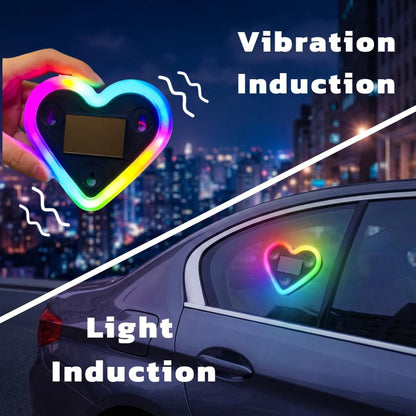 [GOLD] LumiHeart RGB Wireless Car Window Light With Smart Lighting