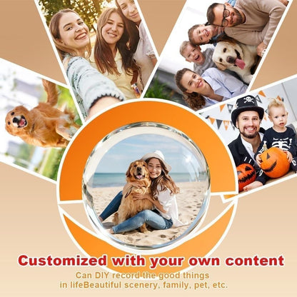 [GOLD] LumiOrb WiFi Crystal Ball – 3D Video & Photo Memory Sphere
