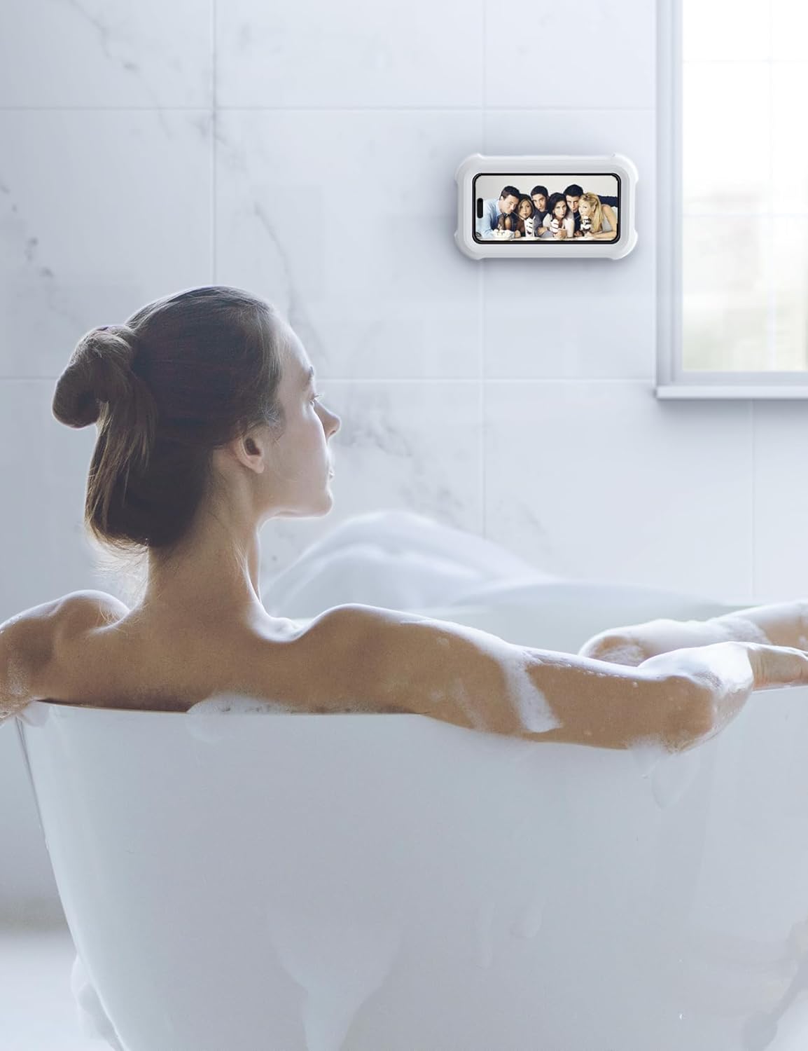 [GOLD] Waterproof 480° Shower Phone Holder – Wall & Bathtub Mount
