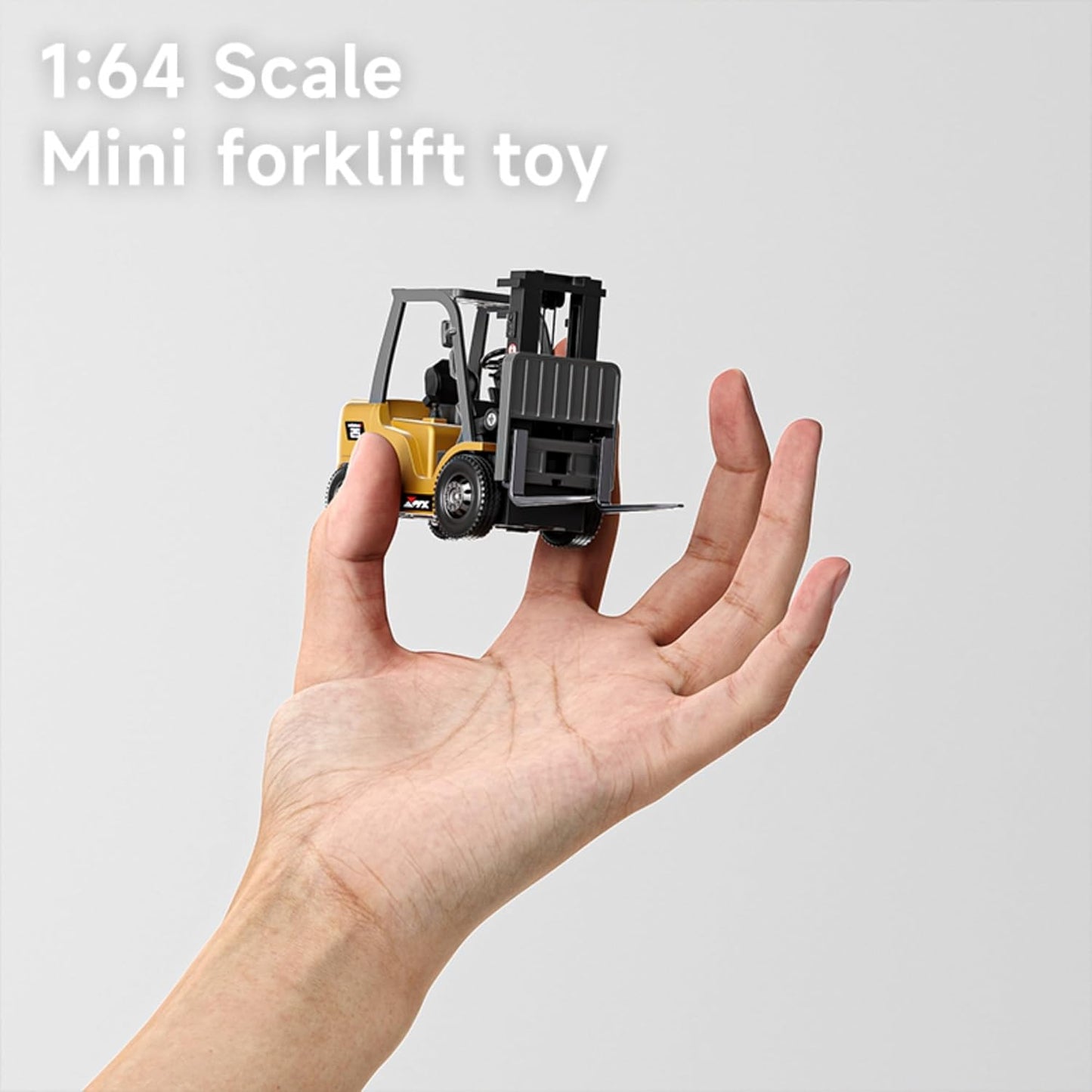 [GOLD] MicroCrew™ Mini RC Construction Series – Pocket Dump Truck, Excavator & Forklift Set