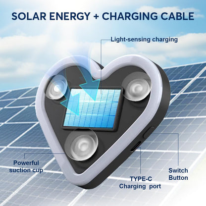 [GOLD] LumiHeart RGB Wireless Car Window Light With Smart Lighting