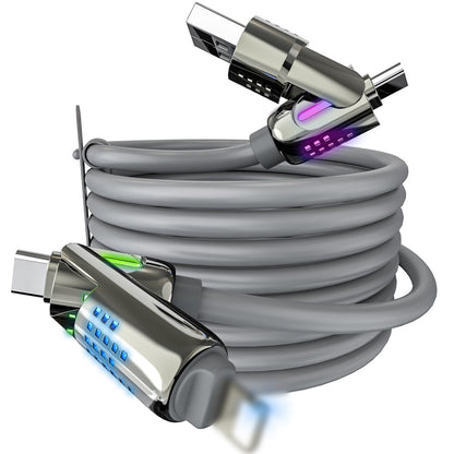 [GOLD] UniCore 240W 4-in-1 Fast Charging Cable – One Cable for Every Device