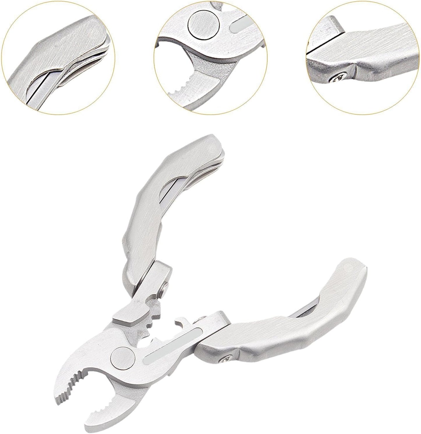 [GOLD] 9-in-1 Keychain Multitool Pliers