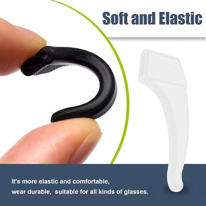 [GOLD] 10-Pack GripLock Comfort Ear Hooks — Anti-Slip Silicone Eyeglass Grips