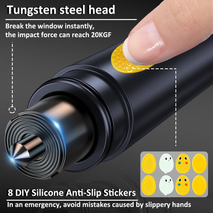 [GOLD] CrashEscape Mini – Emergency Window Breaker & Seatbelt Cutter