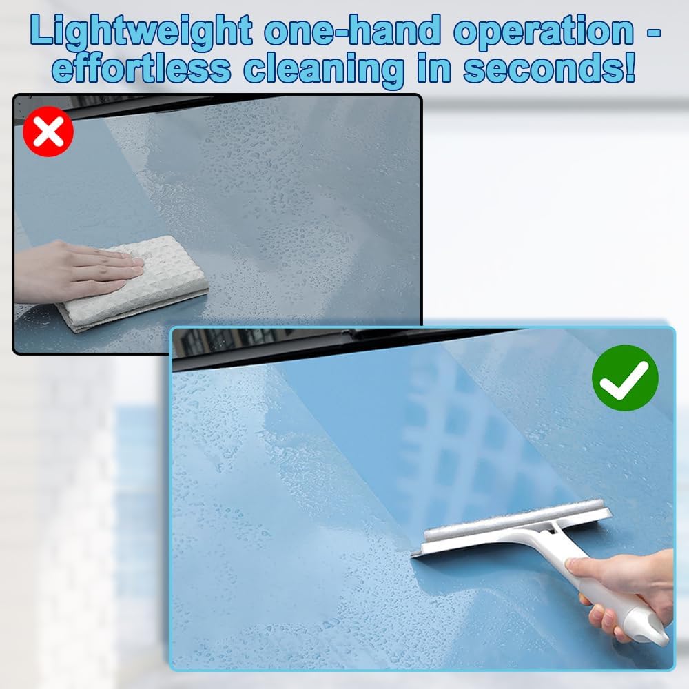 [GOLD] 3-in-1 Spray Window & Mirror Squeegee