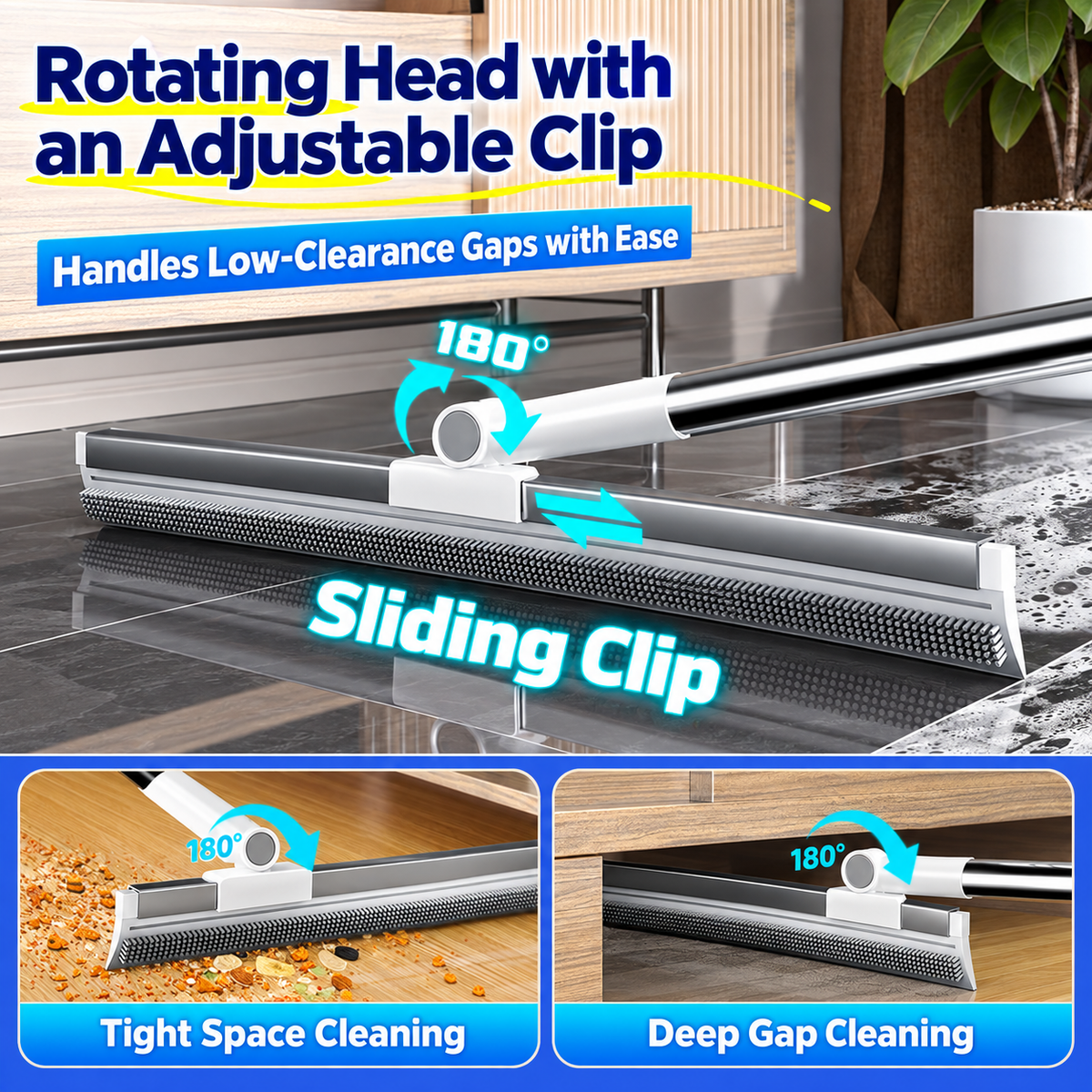 [GOLD #157-Ep.442] FlexSweep 3-in-1 Magic Broom & Floor Squeegee