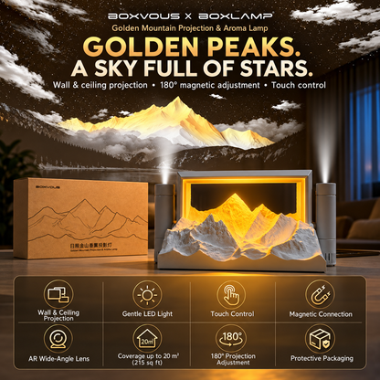 [GOLD #159.Ep444] Golden Mountain 3-in-1 Projection & Aroma Lamp