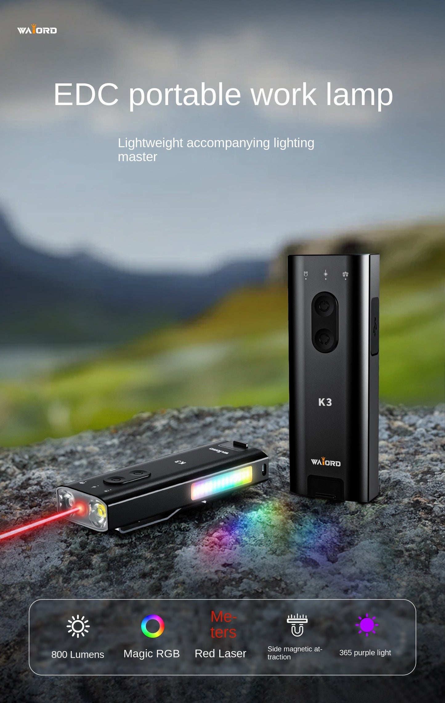 [GOLD] K3 UltraMulti EDC Keychain Tool