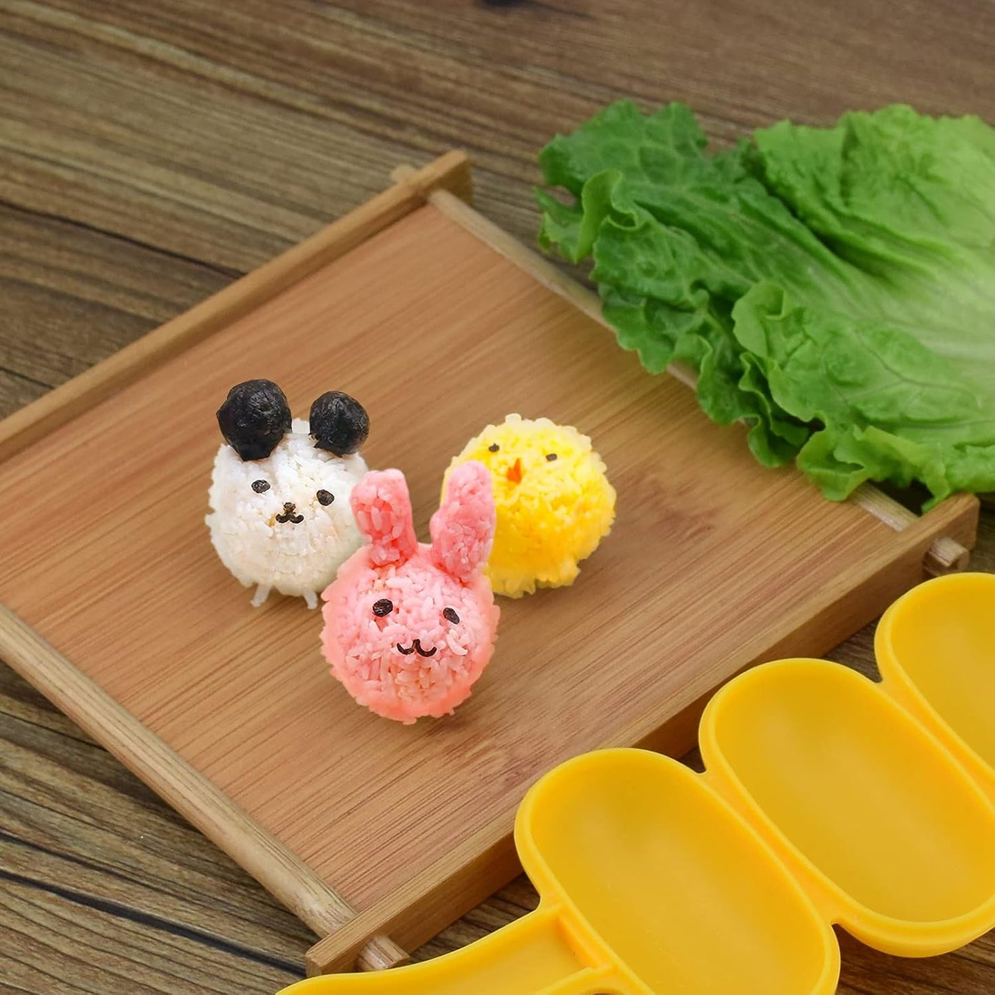 [GOLD] 2 pcs Rice Ball Shaker Set – Easy DIY Rice Ball Maker