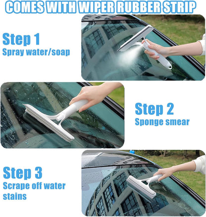 [GOLD] 3-in-1 Spray Window & Mirror Squeegee