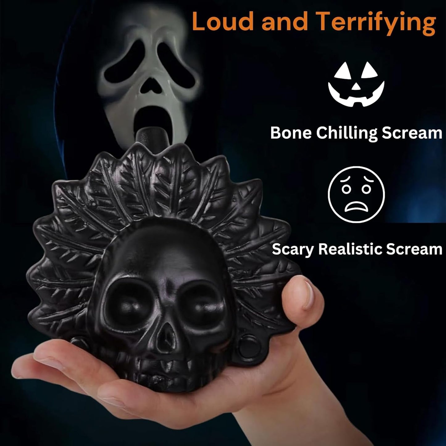 [GOLD] Aztec Death Whistle – Authentic Ceramic with Bone-Chilling Screams