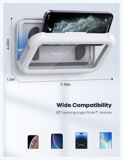 [GOLD] Waterproof 480° Shower Phone Holder – Wall & Bathtub Mount